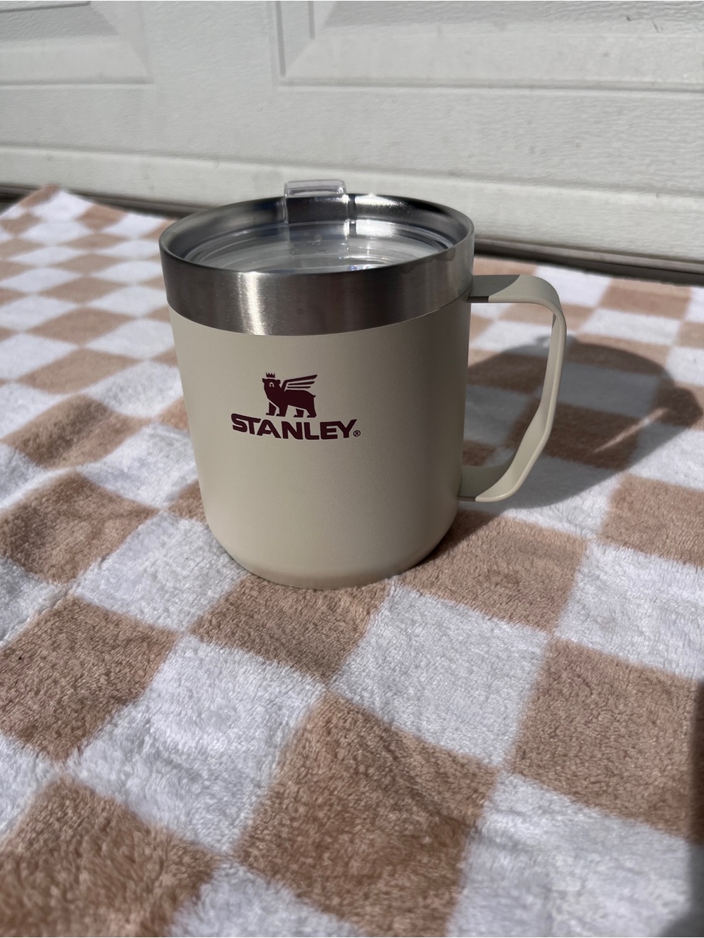 Stanley 12 oz Coffee Mug Gray/Cream Like New